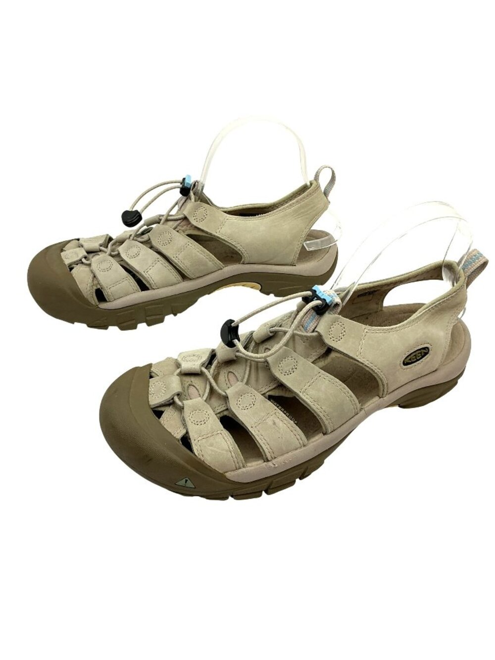 Keen Newport H2 Waterproof Leather Hiking Sandals Womens 11 Beige